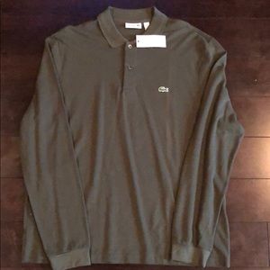 Long sleeve Lacoste polo(green)brand new with tags